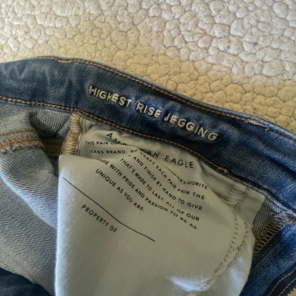 American Eagle Highest Rise Jegging size 10 - Indigo wash - Picture 6 of 6